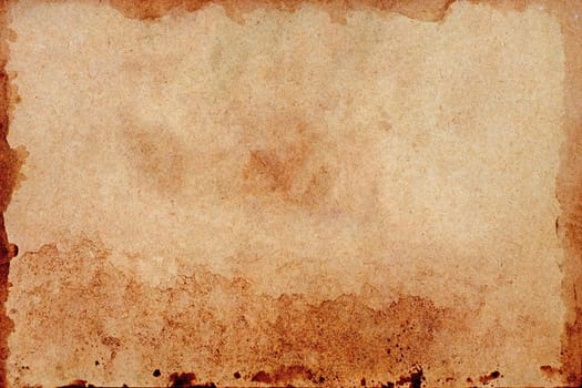 Old brown paper grunge background. Abstract liquid coffee color texture.