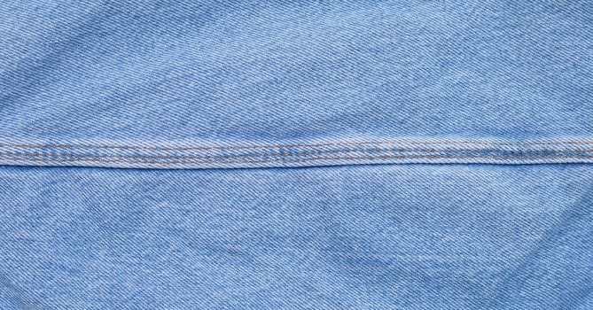 Close up of blue jeans texture for background.