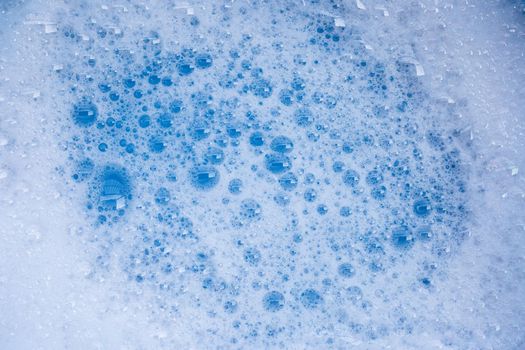 Detergent foam bubble. Top view