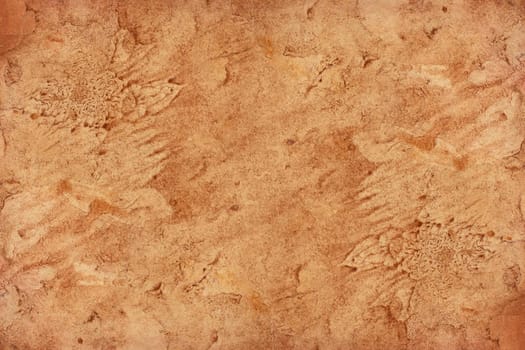 Old brown paper grunge background. Abstract liquid coffee color texture.