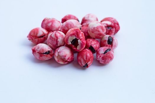 Manila tamarind fruit isolated on white background