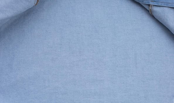 Close up jeans shirt texture. Copy space