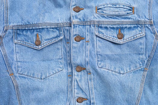Close up jeans shirt texture. Copy space