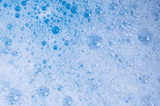 Detergent foam bubble. Top view