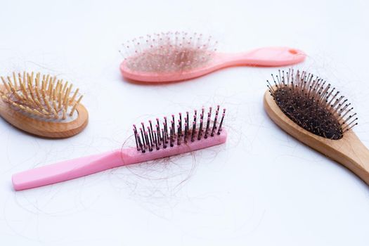 Hairs loss fall in combs