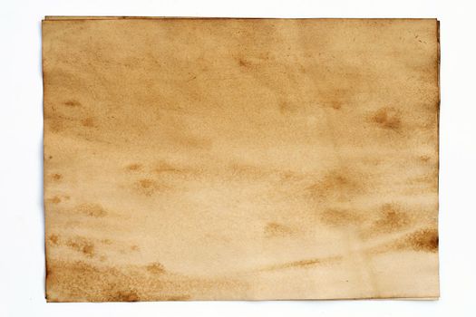 Old brown paper grunge background. Abstract liquid coffee color texture.