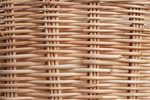 Texture of a wicker willow basket.