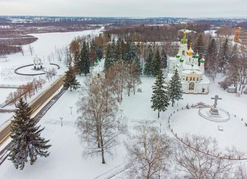 Poltava, Ukraine Sampson Memorial Church, located on the territory Historical and Cultural Reserve The Field of the Great Poltava Battle