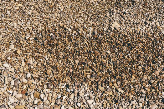 Background of the river pebbles on the beach