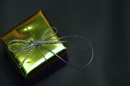 Abstract luxury gift box concept festive celebration.