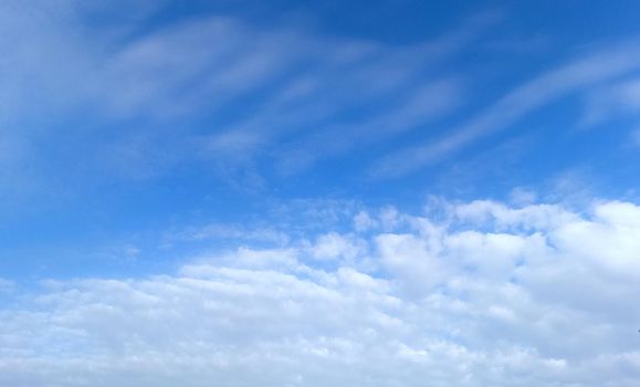 Cloudy sky background Intensively Selective focus.