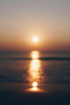 Blur tropical nature clean beach sunset sky time with sun light smartphone wallpaper background.
