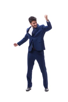 Young businessman isolated on whie background 
