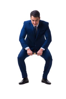 Businessman isolated on white background