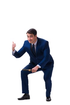 Businessman isolated on white background