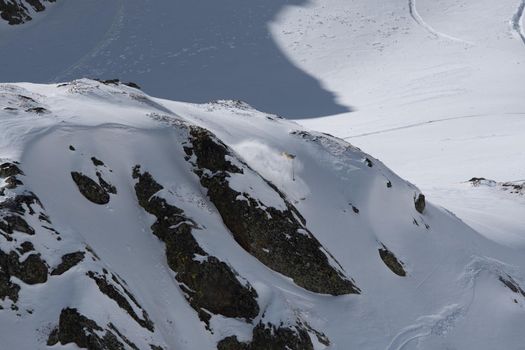 Ordino Arcalis, Andorra: 2021 February 24: Dani Fornell in action at the Freeride World Tour 2021 Step 2 at Ordino Alcalis in Andorra in the winter of 2021.