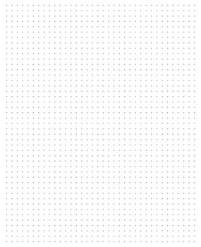 Grid paper. Dotted grid on white background. Abstract dotted transparent illustration with dots. White geometric pattern for school, copybooks, notebooks, diary, notes, banners, print, books