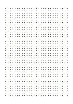 Grid paper. Dotted grid on white background. Abstract dotted transparent illustration with dots. White geometric pattern for school, copybooks, notebooks, diary, notes, banners, print, books