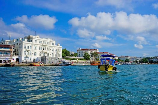 Sevastopol, Crimea. Urban landscape with architecture and sights of the city.