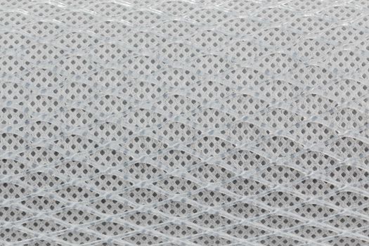 carbon block chlorine reduction water filter cartridge surface with high magnification.