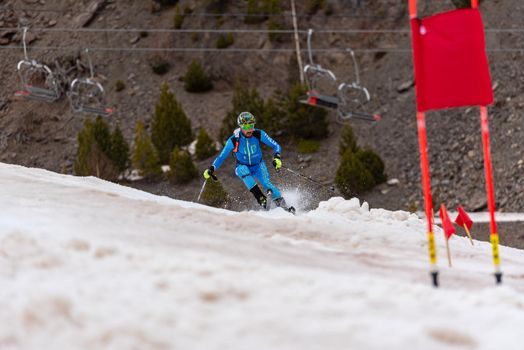 Arinsal, Andorra : 2021 March 2 : ANTONIOLI Robert ITA in the ISMF WC Championships Comapedrosa Andorra 2021- Sprint Senior.