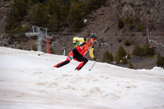 Arinsal, Andorra : 2021 March 2 : CARDONA COLL Oriol ESP in the ISMF WC Championships Comapedrosa Andorra 2021- Sprint Senior.