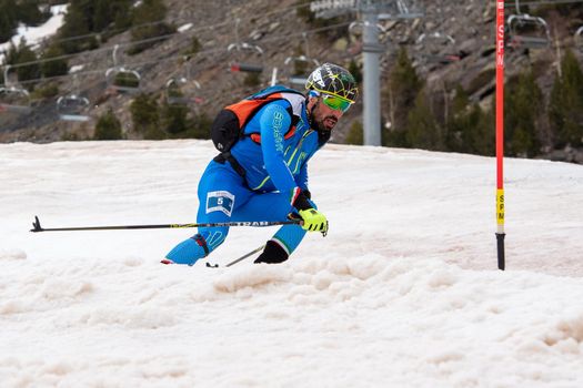 Arinsal, Andorra : 2021 March 2 : ANTONIOLI Robert in the ISMF WC Championships Comapedrosa Andorra 2021- Sprint Senior.