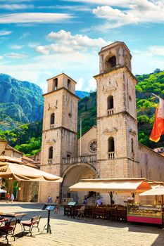 Church of Saint Tryphon in the old town of Kotor. Montenegro