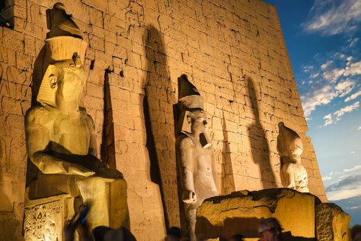 The ancient Luxor temple in Luxor, Egypt