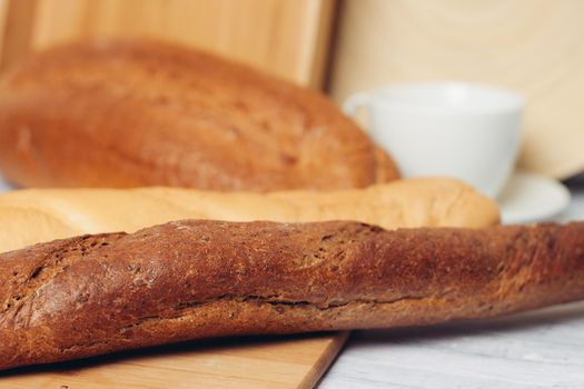 different types of loaves cutting board kitchen cutting . High quality photo