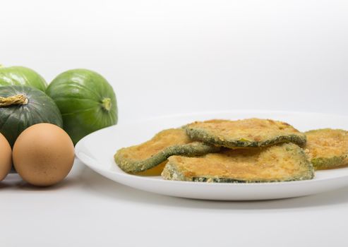 Trunk zucchini in baked or fried milanesas, Argentine cuisine