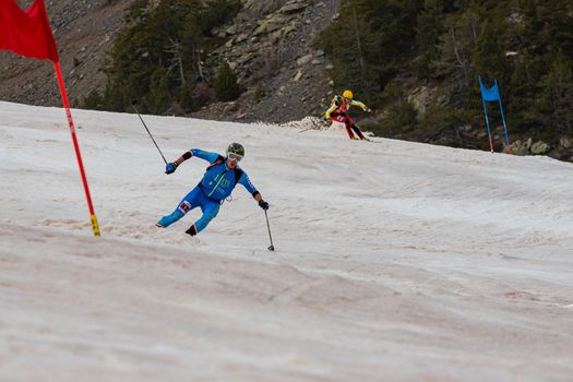 Arinsal, Andorra : 2021 March 2 : CANCLINI Nicolo Ernesto ITA in the ISMF WC Championships Comapedrosa Andorra 2021- RelayRace Men.