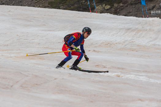 Arinsal, Andorra : 2021 March 2 : CASABELLA SIN Sergi AND in the ISMF WC Championships Comapedrosa Andorra 2021- RelayRace Men.