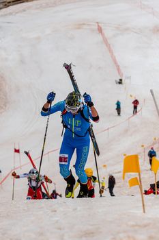 Arinsal, Andorra : 2021 March 2 : CANCLINI Nicolo Ernesto ITA in the ISMF WC Championships Comapedrosa Andorra 2021- RelayRace Men.