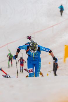 Arinsal, Andorra : 2021 March 2 : CANCLINI Nicolo Ernesto ITA in the ISMF WC Championships Comapedrosa Andorra 2021- RelayRace Men.