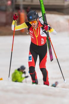 Arinsal, Andorra : 2021 March 2 : PINSACH RUBIROLA Marc ESP in the ISMF WC Championships Comapedrosa Andorra 2021- RelayRace Men.