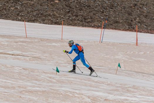 Arinsal, Andorra : 2021 March 2 : ANTONIOLI Robert ITA in the ISMF WC Championships Comapedrosa Andorra 2021- RelayRace Men.
