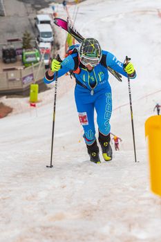 Arinsal, Andorra : 2021 March 2 : ANTONIOLI Robert ITA in the ISMF WC Championships Comapedrosa Andorra 2021- RelayRace Men.