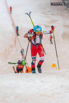 Arinsal, Andorra : 2021 March 2 : HOFFMANN Christian AUT in the ISMF WC Championships Comapedrosa Andorra 2021- RelayRace Men.