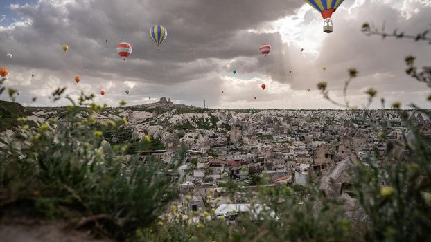 Landscape in Goreme, Cappadocia, Turkey. 3d