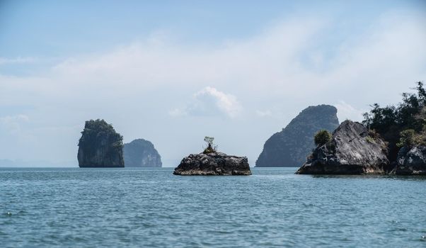 Landscapes of Phang Nga National Park,rock island Thailand.