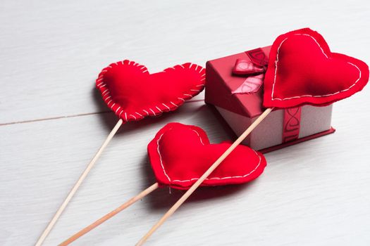 heart on a stick valentines day decoration decoration holiday. High quality photo
