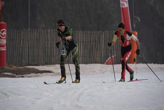 Arinsal, Andorra: 2021 March 4: DRION DU CHAPOIS Maximilien BEL in the ISMF WC Championships Comapedrosa Andorra 2021
