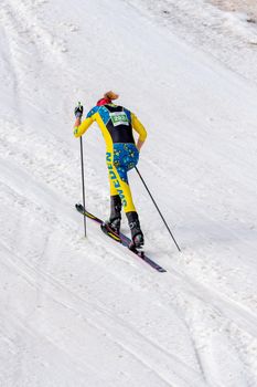 Arinsal, Andorra: 2021 March 4 :  ALEXANDERSSON Tove SWE in the ISMF WC Championships Comapedrosa Andorra 2021 Vertical Race.