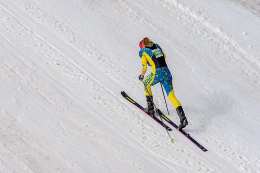Arinsal, Andorra: 2021 March 4 :  ALEXANDERSSON Tove SWE in the ISMF WC Championships Comapedrosa Andorra 2021 Vertical Race.