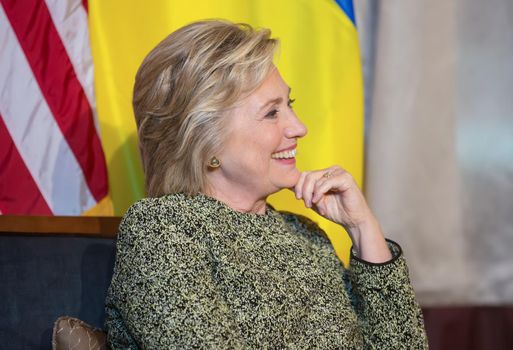 NEW YORK, USA - Sep 20, 2016: Candidate for Presidency of the United States Hillary Clinton during the 71 th session of the UN General Assembly in New York