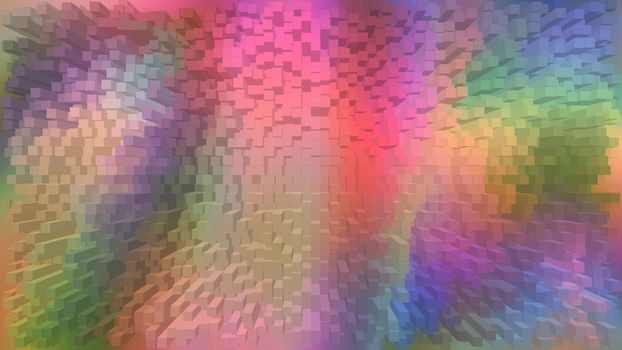 Abstract textured multicolored background. 3d image