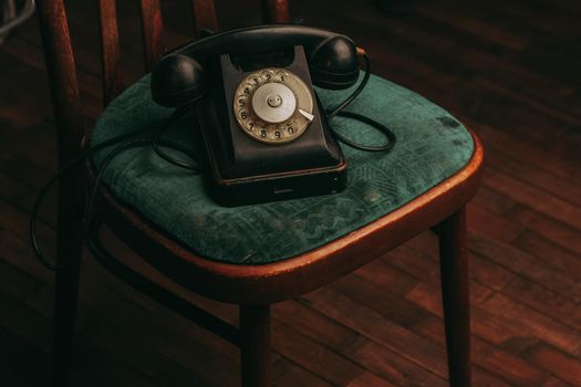 phone retro style classic classic communication old fashion. High quality photo