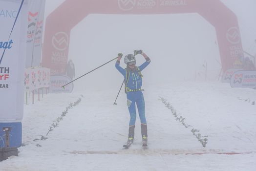 Arinsal, Andorra: 2021 March 6: DE SILVESTRO Alba ITA in ISMF WC Comapedrosa 2021 Andorra. Individual Race Woman