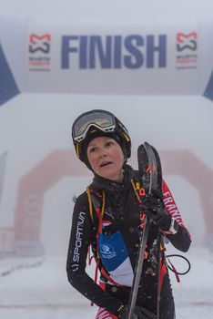 Arinsal, Andorra: 2021 March 6: GACHET MOLLARET Axelle FRA  ISMF WC Comapedrosa 2021 Andorra. Individual Race Woman